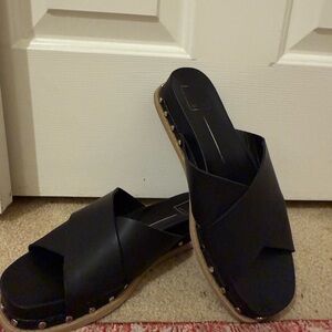 Dolce Vita Black Studded Sandals